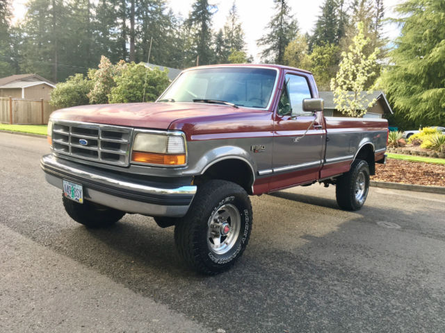 1993 FORD F-350 XLT 4X4 7.5L AUTO SINGLE CAB ONE OWNER RUST FREE ALL ORG. 1993 Ford F-350 7.5L 4X4 XLT Standard Cab Pickup 2-Door