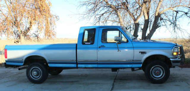 1993 FORD F250 XLT Extended 7.3 Turbo Diesel 4x4 5-Speed Long Bed Pickup Truck 1993 Ford F-250 XLT Extended Cab Pickup 2-Door