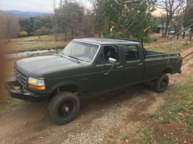1993 FORD F350, ex Military CREW CAB XL 4X4 LONG BED 5.8L V8 103K MILES 93 F-350 1993 Ford F-350 XL Military