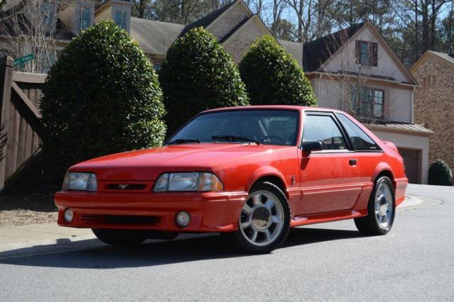 1993 Ford Mustang Cobra Cobra 18,877 Miles Red Hatchback Manual 1993 Ford Mustang Cobra