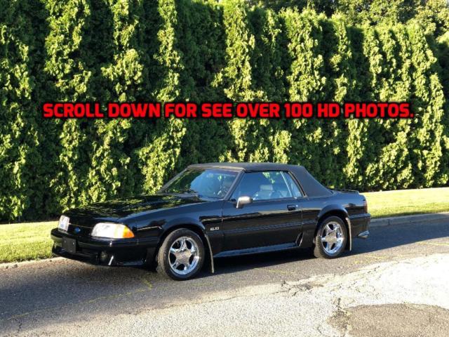 1993 FORD MUSTANG GT 5.0 CONVERIBLE TRIBLE BLACK LOW MILES ONLY 25,939!!!!!!!!!! 1993 Ford Mustang