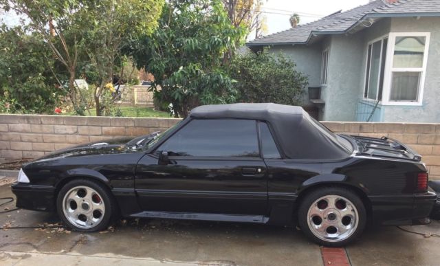 1993 FORD MUSTANG GT CONVERTIBLE - Black - Excellent Condition 1993 Ford Mustang