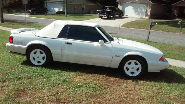 1993 Ford Mustang LX Convertible "Triple White Feature Car" 1993 Ford Mustang