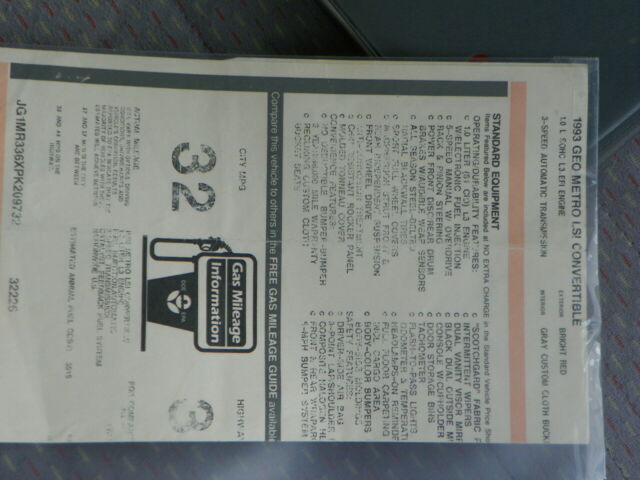 1993 Geo Metro Lsi - photo 12