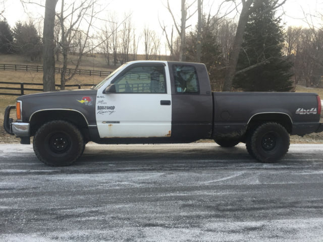 1993 GMC Sierra 1500 4X4 4WD STICK SHIFT V8 EXT CAB SHORT BED - photo 2