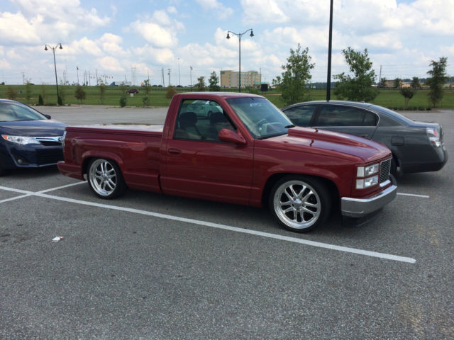 1993 GMC Sierra Stepside Customized Lowered Bed Cover Custom Interior 1993 GMC Sierra 1500