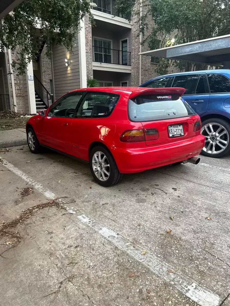 1993 Honda Civic Hatchback Red CX 1993 Honda Civic CX