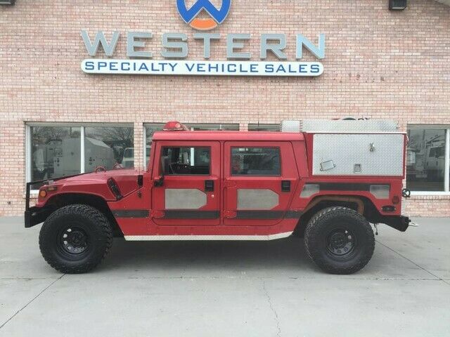 1993 Hummer H1 4 Door Hardtop Truck Fire 4x4 Full Interior 6.2 Non Turbo 1993 Hummer H1