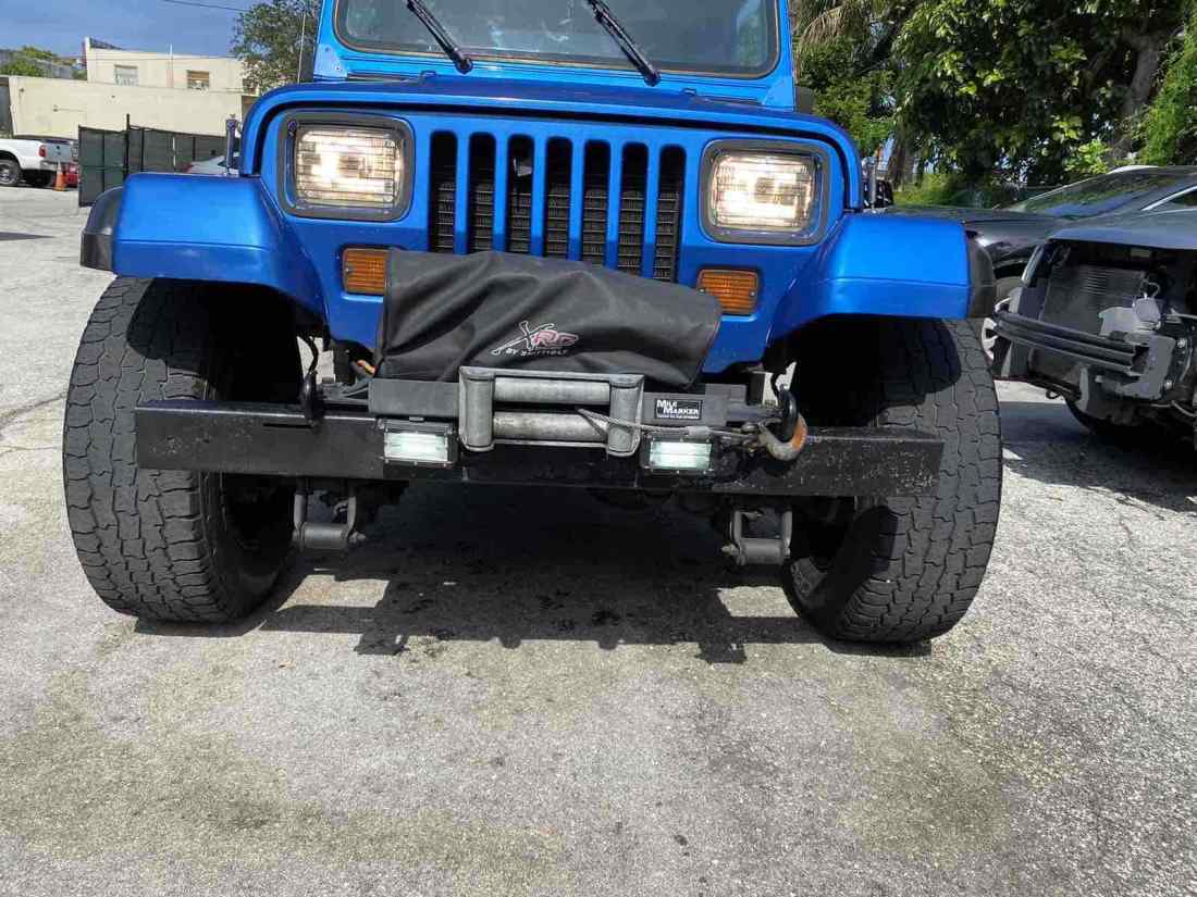 1993 Jeep Wrangler SUV Blue 4WD Manual S clean title 1993 Jeep Wrangler S