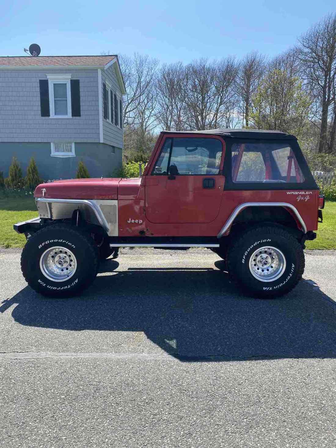 1993 Jeep Wrangler SUV Red 4WD Manual 1993 Jeep Wrangler