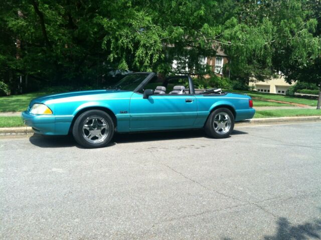 1993 LX Convertible 5.0 Excellant Condition Teal Green 1993 Ford Mustang LX