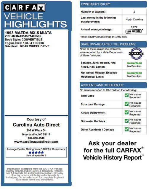1993 Mazda MX-5 Miata Roadster - 5SP MANUAL! - photo 4