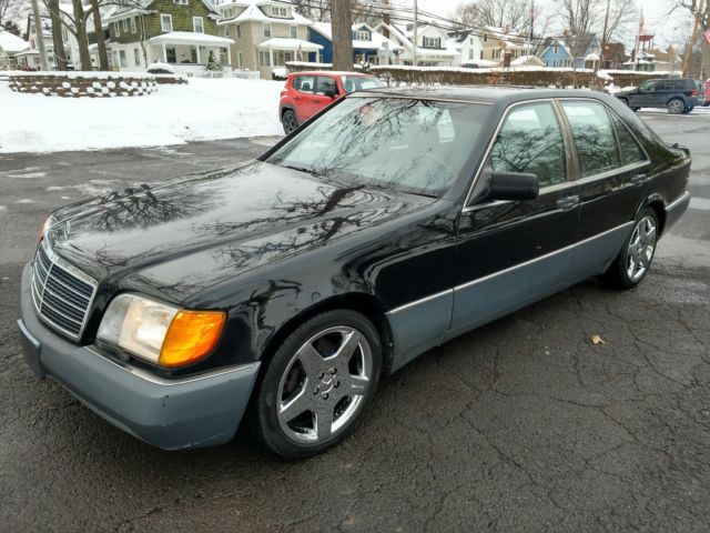 1993 Mercedes 300SD turbo diesel w140 big body black 157k AMG Chrome Bio SDL S D 1993 Mercedes-Benz S-Class SD