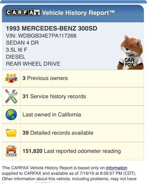 1993 Mercedes-Benz 300-Series 300 SD 4dr Turbodiesel Sedan - photo 4