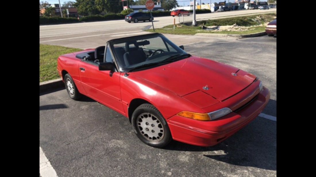 1993 Mercury Capri Convertible Red FWD Automatic 1993 Mercury Capri