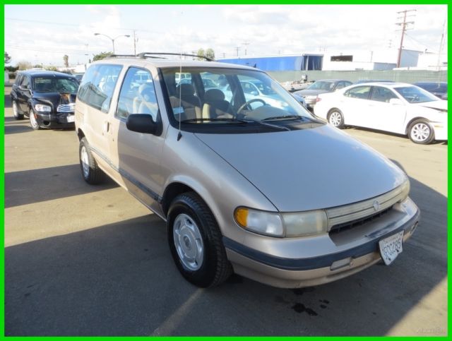1993 Mercury Villager GS Used 3L V6 12V Automatic Minivan/Van NO RESERVE 1993 Mercury Villager GS