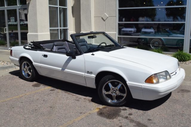 1993 Mustang 5.0 V8 Convertible *SURVIVOR* 73K Miles Cream Puff Trades Welcome 1993 Ford Mustang LX