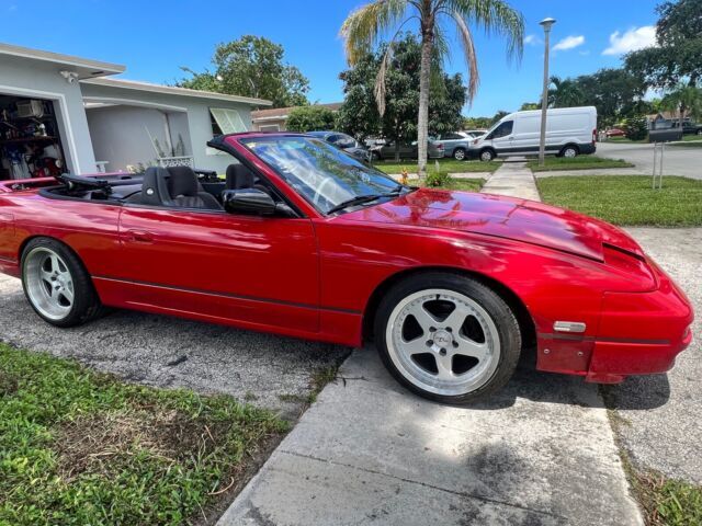 1993 Nissan 240SX Convertible Red RWD Manual SE 1993 Nissan 240SX SE