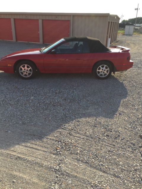 1993 Nissan 240sx red convertible automatic transmission power windows power top 1993 Nissan 240SX SE
