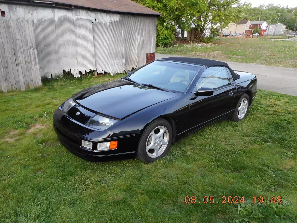 1993 nissan 300zx base convertible 2-door black tan interior 1993 Nissan 300ZX