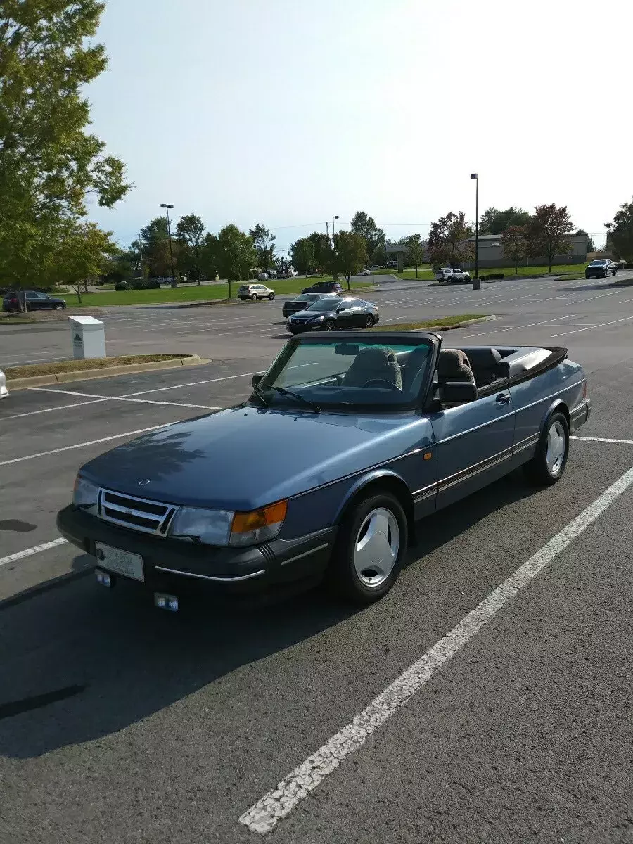 1993 Saab 900 Convertible Blue 1993 Saab 900