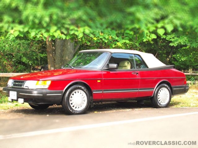 1993 SAAB 900S CONVERTIBLE ... 63,244 Original Miles 1993 Saab 900