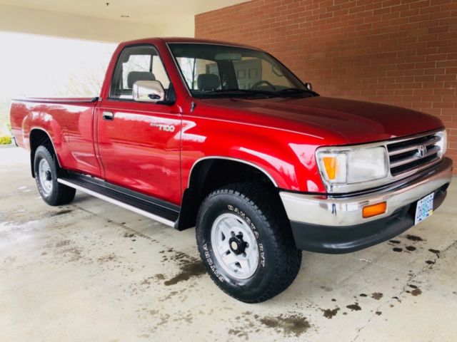 1993 Toyota Pickup T100 SR5 Regular Cab Long Bed 3.0L V6 5spd Low Miles 4wd 4x4 1993 Toyota T100 Pickup SR5 Long bed v6 5spd Miles Only 79,315 4x4