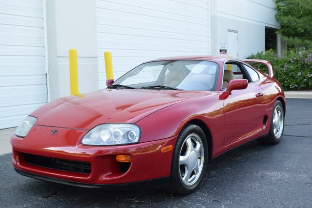 1993 TOYOTA SUPRA MKIV TWIN TURBO 1 OWNER RED/TAN ALL ORIGINAL ALL STOCK! MINT 1993 Toyota Supra Twin Turbo Hatchback 2-Door