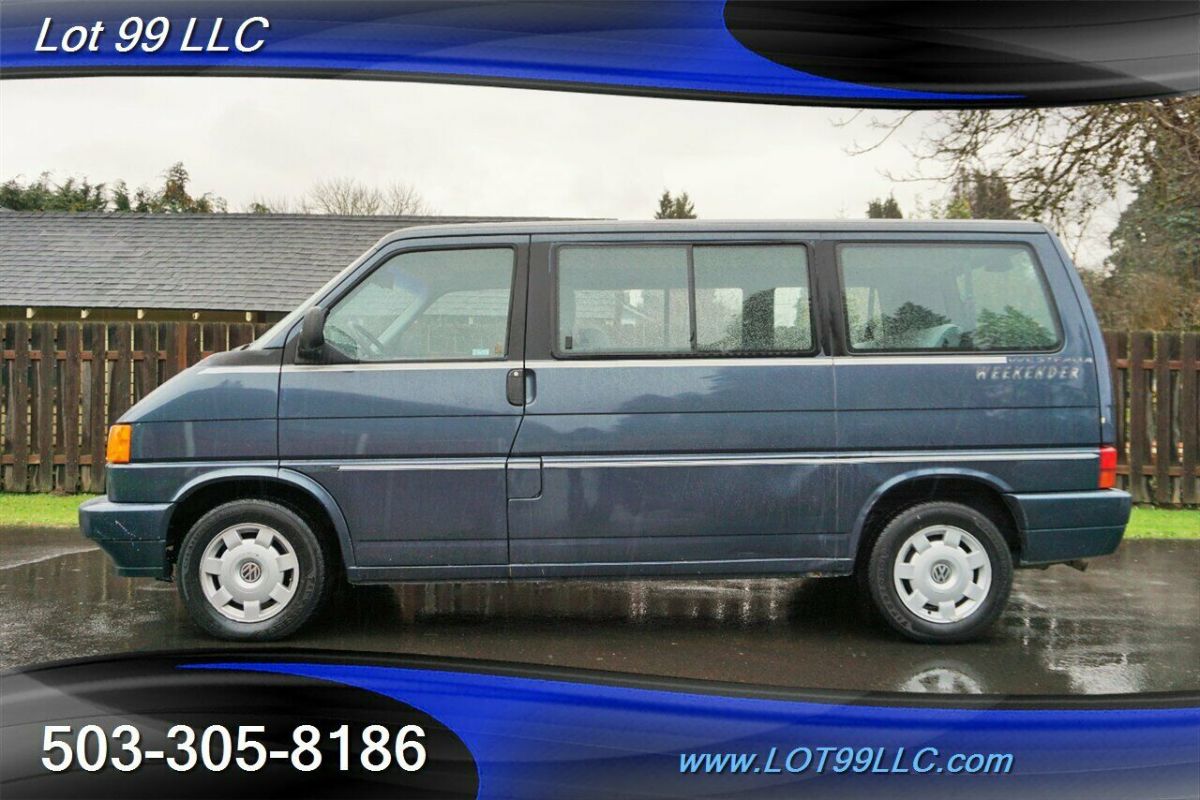 1993 Volkswagen EuroVan MV Weekender Bus 5 Speed Manual Rear Bed 5 Speed Manual 1993 Volkswagen EuroVan MV