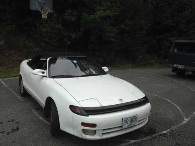 1993 White Toyota Celica Convertible Used NH Driven only in good weather 1993 Toyota Celica
