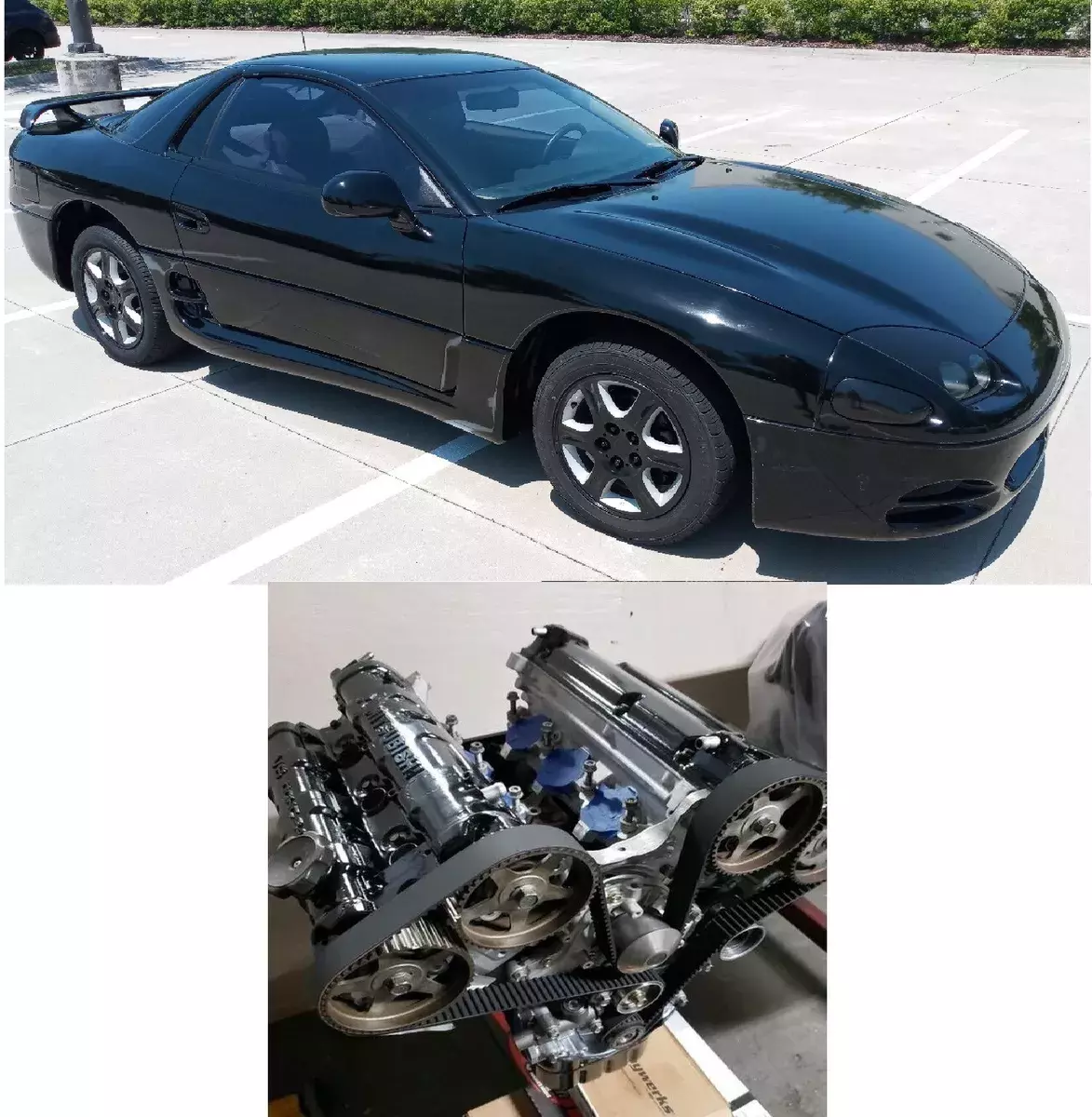 1994 3000GT DOHC REBUILT MOTOR ENGINE COLD AC TOUCH SCREEN NICE INTERIOR NO RUST 1994 Mitsubishi 3000GT