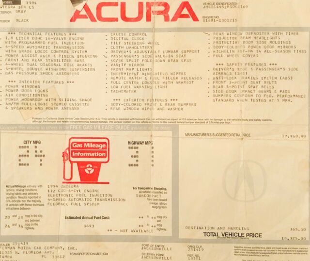 1994 Acura Integra LS - photo 3