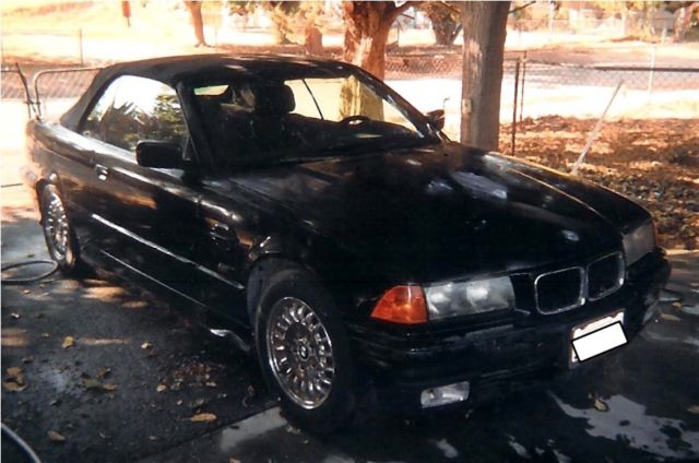 1994 BMW 325i Black Convertible Needs Paint & TLC 1994 BMW 3-Series