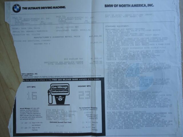 1994 BMW 5-Series 540i - photo 5