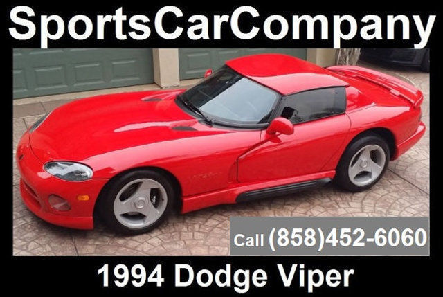 1994 DODGE VIPER RT/10 ROADSTER JUST 26k MILES TRUE SUPERCAR BUY IT NOW! 1994 Dodge Viper Base Convertible 2-Door