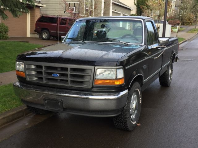 1994 F250 XL Black Rare 5.0L w/5spd/AC 77K driven miles, tow vehicle, Immaculate 1994 Ford F-250 XL