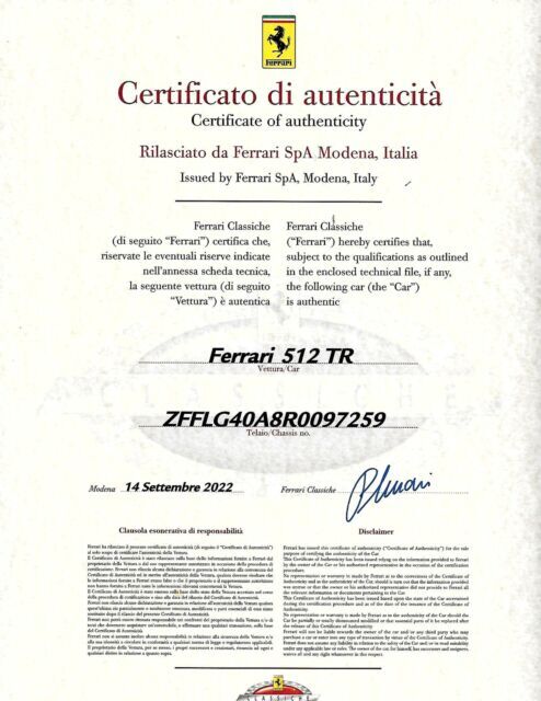 1994 Ferrari 512 TR - photo 3