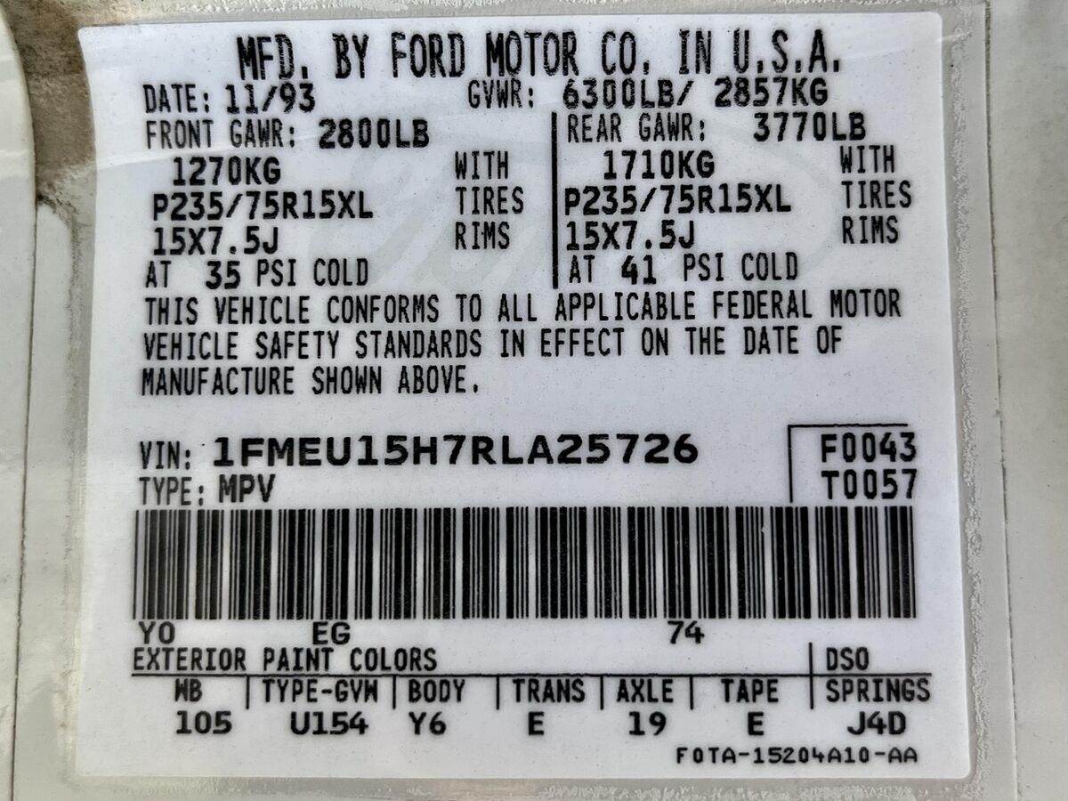 1994 Ford FORD,BRONCO,SUV,4X4,OTHER XLT 4X4 5.8L V8 - photo 13