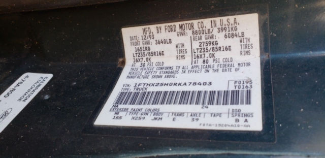 1994 Ford F-250 XL - photo 7
