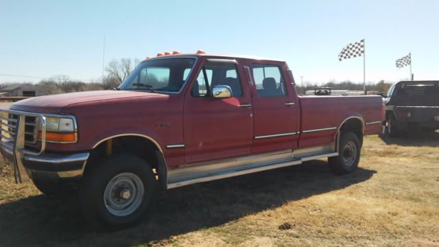 1994 FORD F-350 4X4 CREWCAB--WORK TRUCK--HEAVY DUTY 1994 Ford F-350 XLT