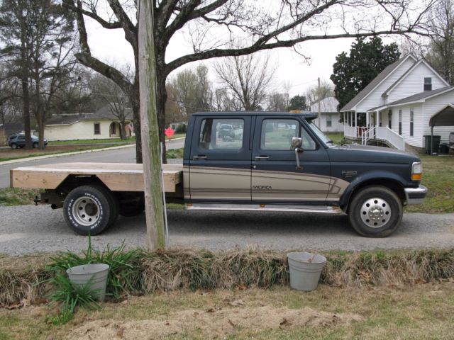 1994 Ford F-350 7.3l powerstroke diesel dually w/wooden flatbed - manual trans 1994 Ford F-350