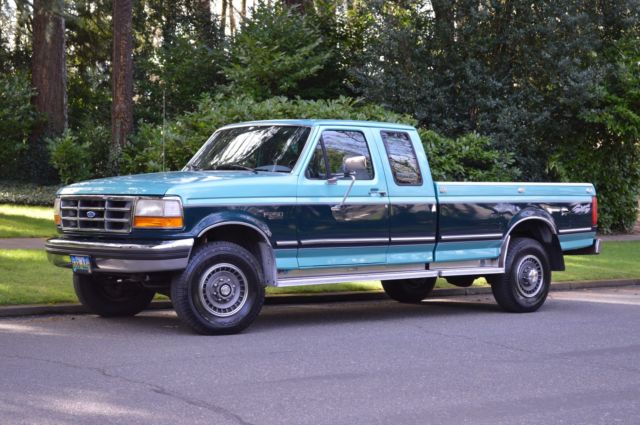 1994 FORD F250 EXTENDED CAB 4X4 LONG BED 7.5L V8 ONLY 55,313 ORIG MILES 1-OWNER 1994 Ford F-250 XLT