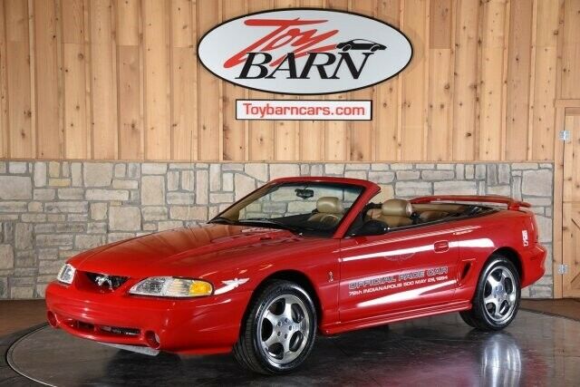 1994 Ford Mustang Cobra Indy Pace Car Rio Red 2DR CONVERTIBLE GT Manual 1994 Ford Mustang Cobra Indy Pace Car