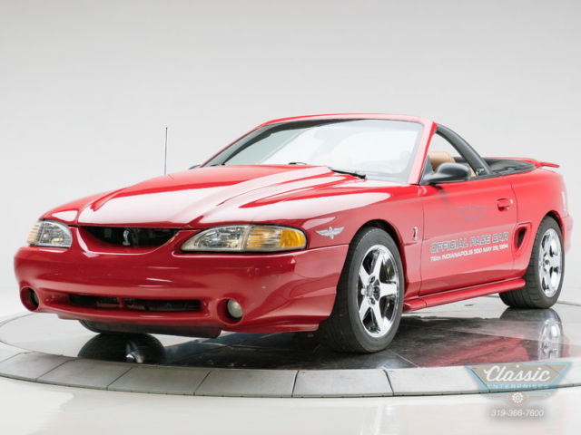 1994 Ford Mustang SVT Cobra Pace Car Convertible 5.0L V8 5 Speed Manual Converti 1994 Ford Mustang Pace Car Convertible