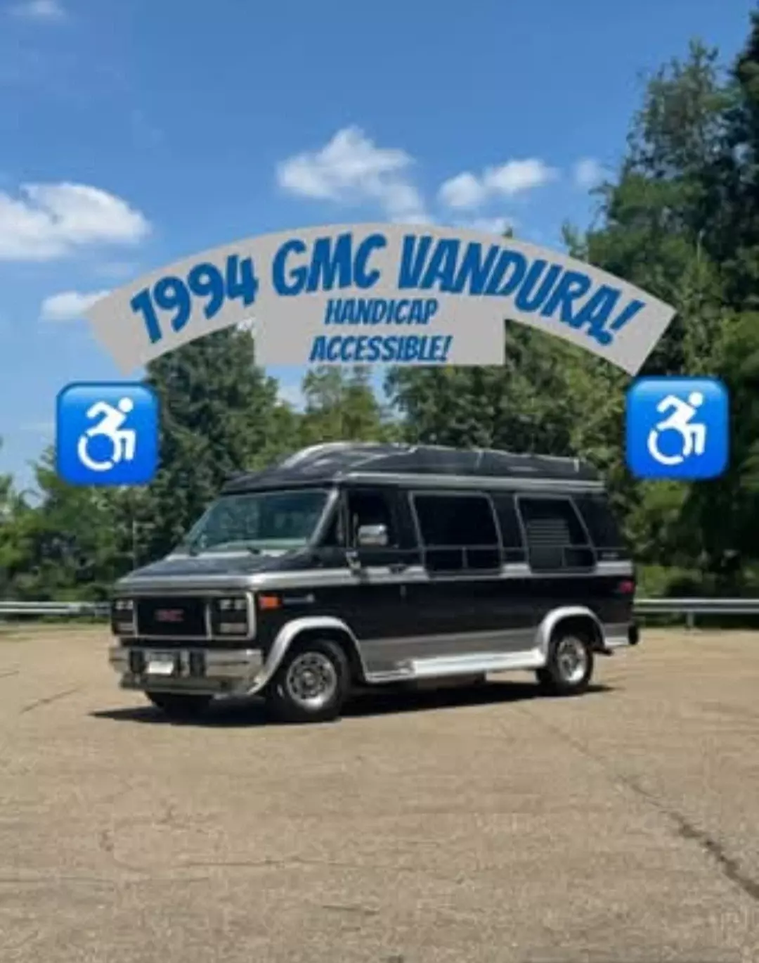 1994 GMC Rally Wagon / Van Van Black G2500 1994 GMC Vandura G2500