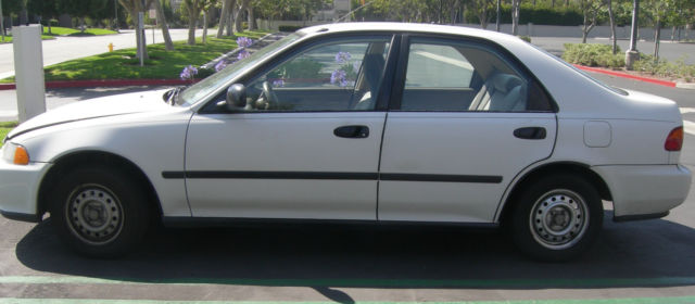 1994 Honda Civic 4 Dr. Sedan White 1994 Honda Civic DX
