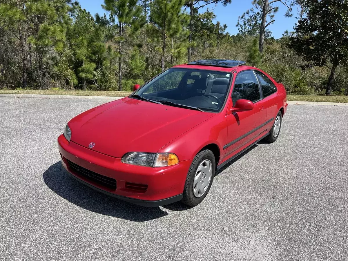 1994 Honda Civic Coupe Red EX 1994 Honda Civic EX