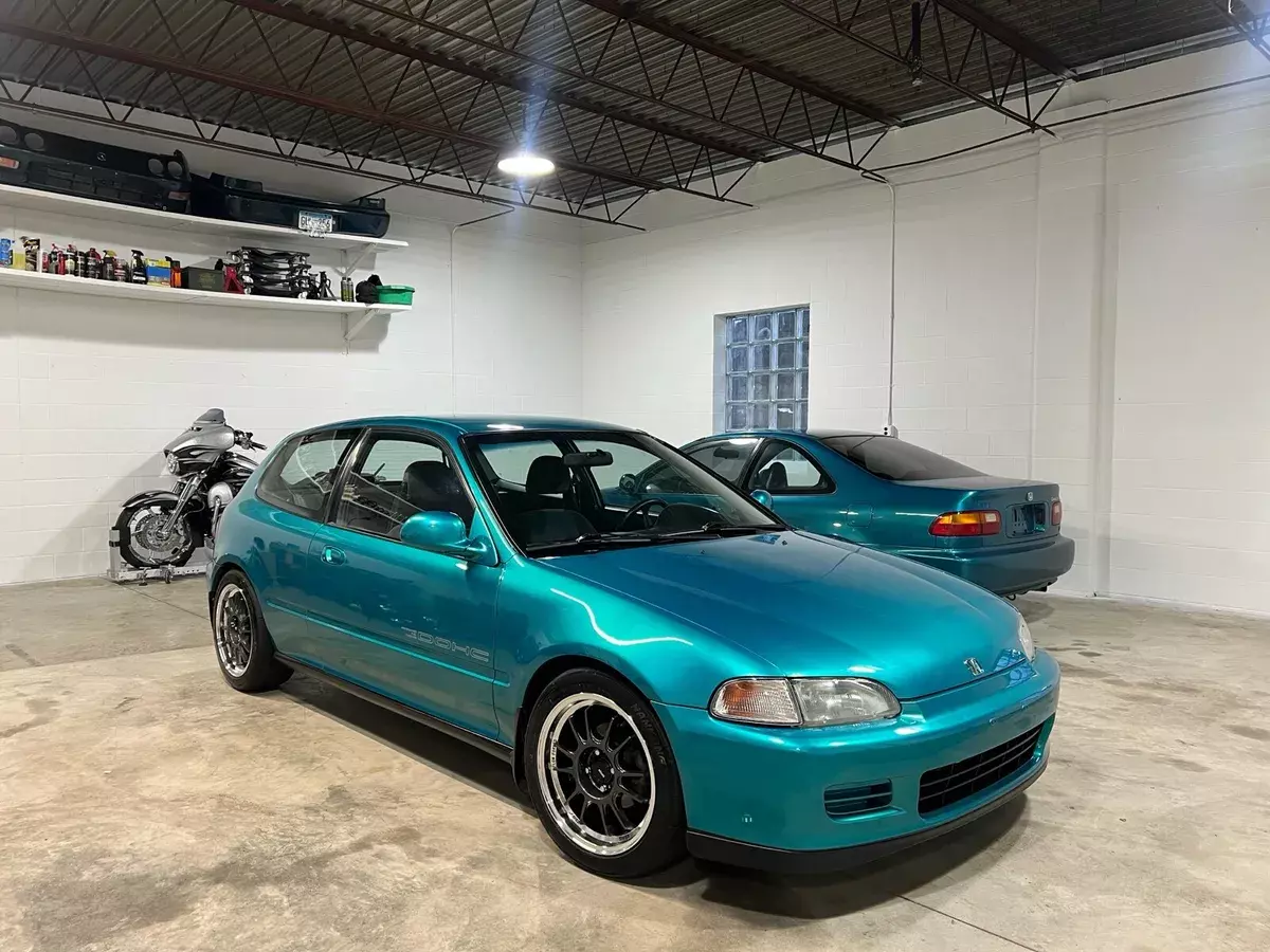 1994 Honda Civic Hatchback Green FWD Manual VX 1994 Honda Civic VX