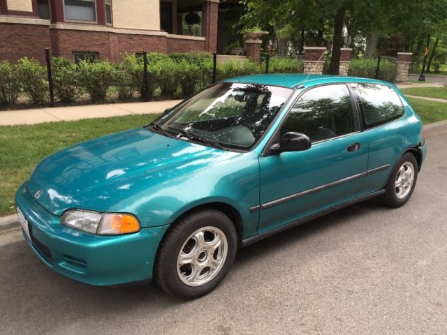 1994 Honda DX TURQUOISE Hatchback FULL MAINT Multi-Use Compact READY TO RIDE 1994 Honda Civic