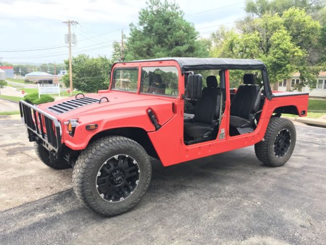 1994 Hummer H1 (Humvee M998 HMMWV) KEVLAR painted STREET LEGAL title 6.2L Diesel 1994 Hummer H1 Open Soft Top 4 Door